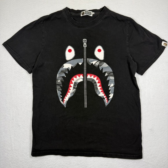 A Bathing Ape Other - BAPE Kids Black Shark Face Graphic Tee - Short Sleeve